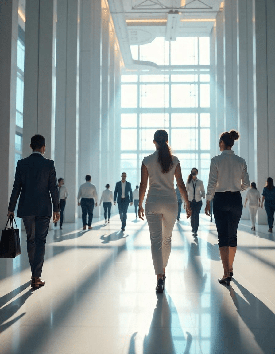 Hall d’accueil public avec bornes FileTech