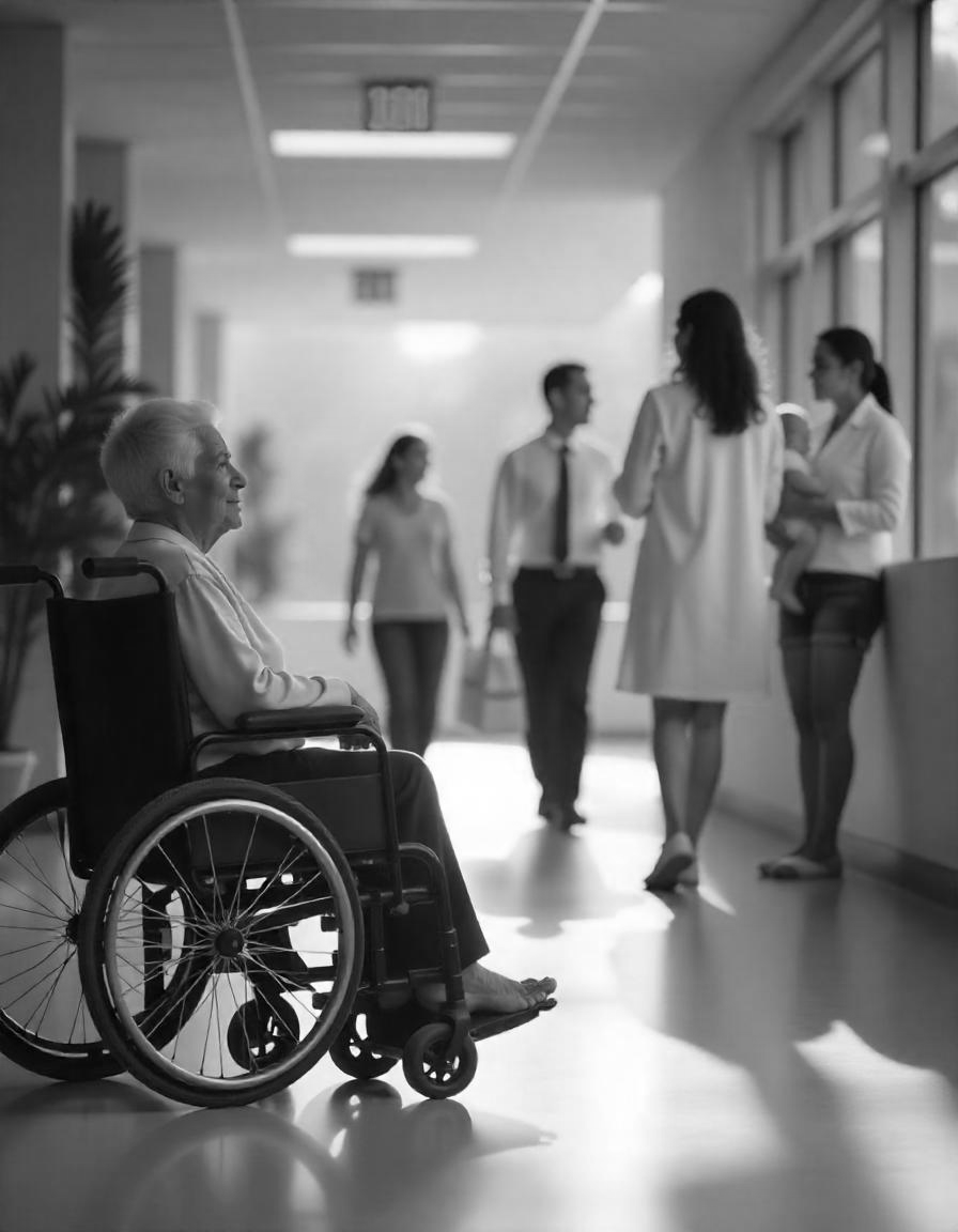 Personnel hospitalier consultant les données de file sur tablette FileTech