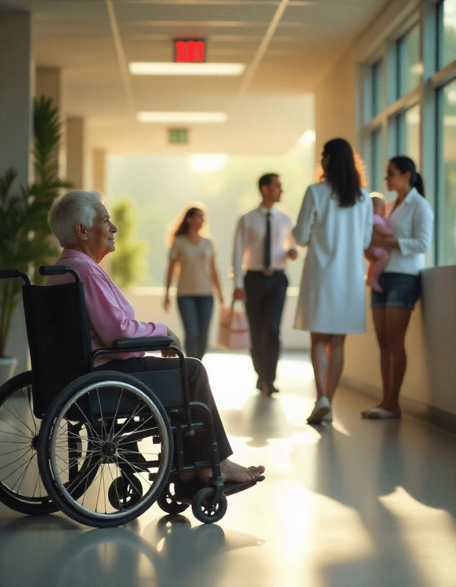 Personnel hospitalier consultant les données de file sur tablette FileTech